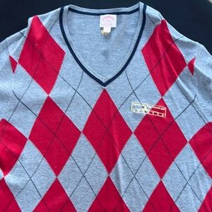 Brooks Brothers Head of the Charles Boston Regatta Wool Cotton Argyle Sweater